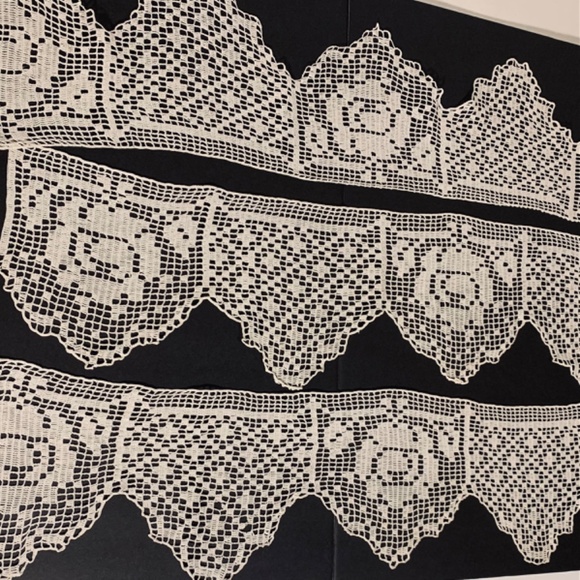 Lace Trim Handmade White Antique - Picture 5 of 10